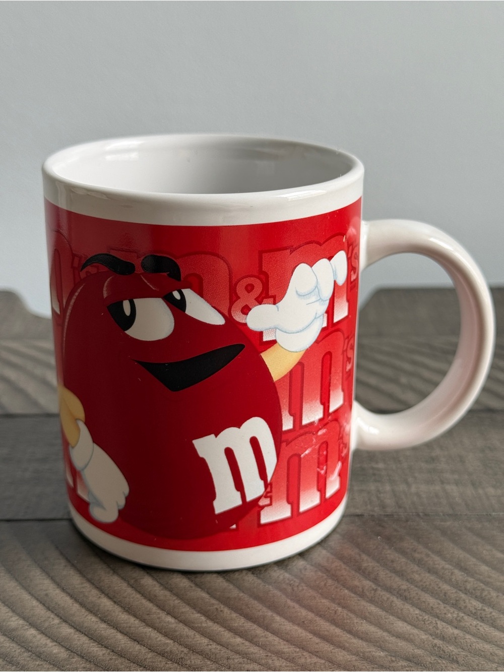 Vintage 2002 Red M&M Coffee Mug
